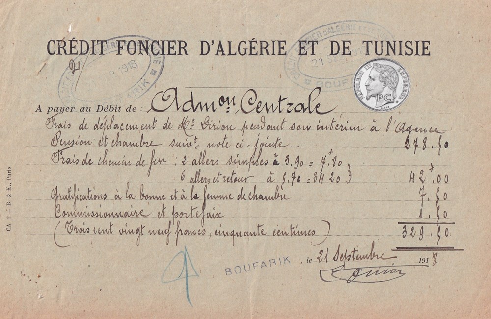  Documents archives concernant&nbsp; Banque Alg&eacute;rie&nbsp; Banque Tunisie&nbsp; Soci&eacute;t&eacute; G&eacute;n&eacute;rale D'Alg&eacute;rie&nbsp; Cr&eacute;dit Foncier D'Alg&eacute;rie Tunisie&nbsp; &nbsp; 