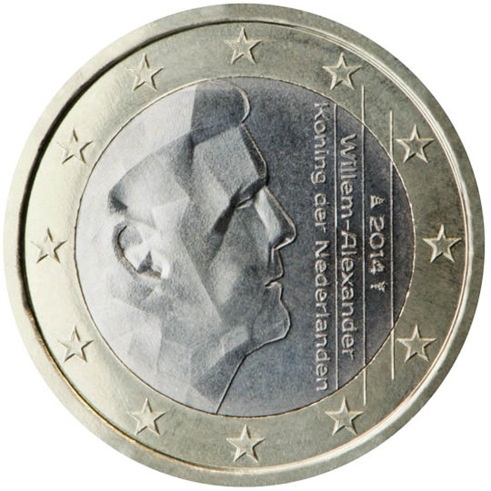 Pays-Bas série 2 - Roi Willem-Alexander Les Pays-Bas ont décidé de ne plus utiliser les pièces de 1 et 2 cents, à partir du 1 er septembre 2004. À la suite de l'abdication de...