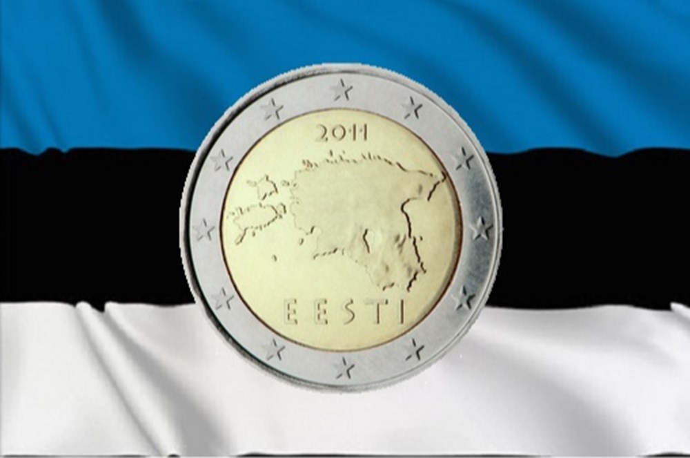 Estonie Les pièces en euro estoniennes ont cours légal dans la zone euro depuis le 1 er janvier 2011. Le graphisme illustrant la face nationale est identique sur toutes...