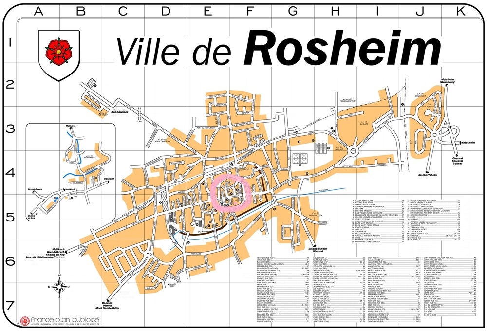  D&eacute;ambulation dans les rues de Rosheim : photos prises et d&eacute;crites par Alain Roos entre 2010 et 2015. L'historique des rues est bas&eacute; sur le document "Essai de topographie...