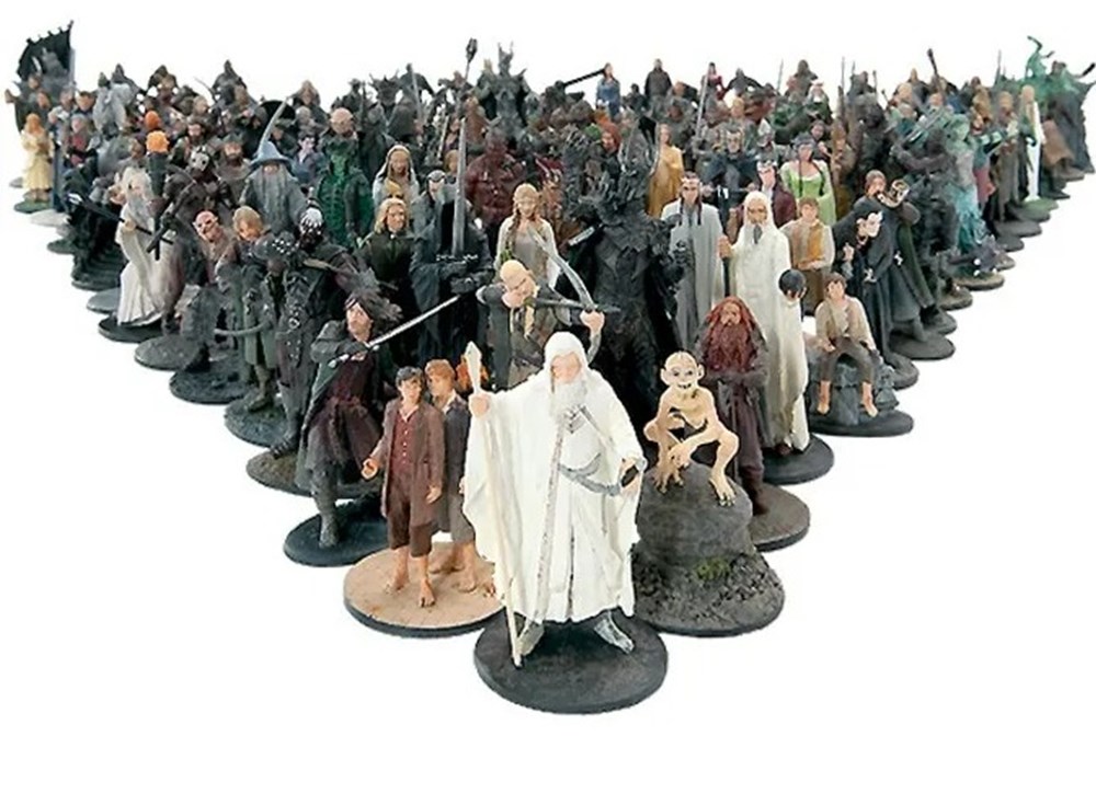  New Line Cinema Eaglemoss, s&eacute;rie &agrave; collectionner Le Seigneur des anneaux. Miniature en plomb peinte &agrave; la main de la s&eacute;rie de films Le Seigneur des anneaux de Peter...
