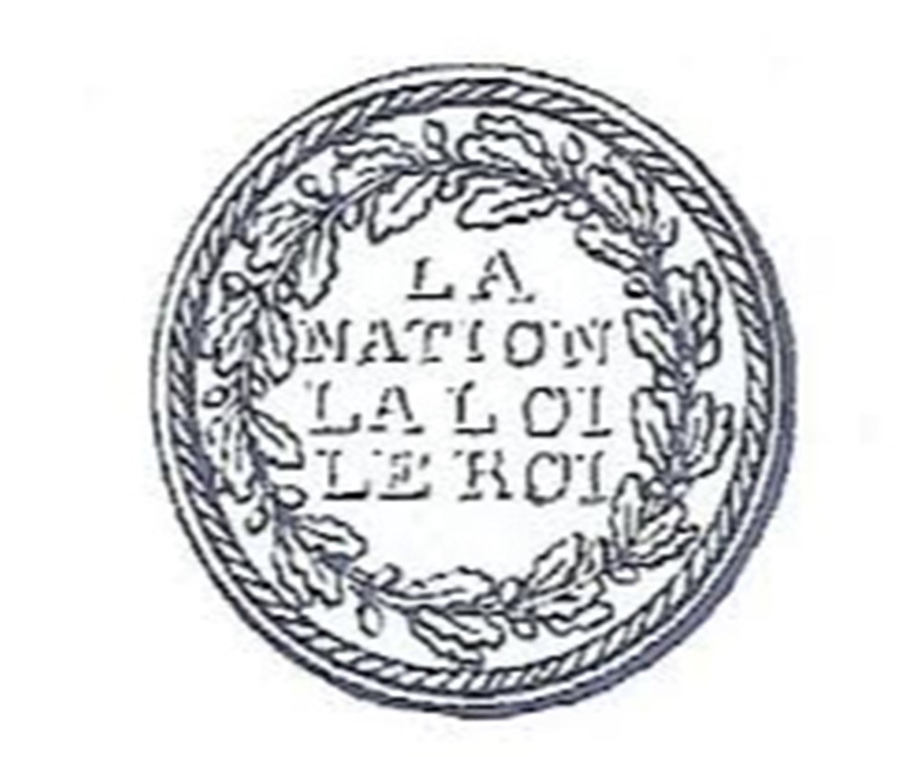 Boutons des Districts des troupes bourgeoises et irregulieres 1789/1790 Boutons des Districts des troupes bourgeoises et irregulieres 1789/1790