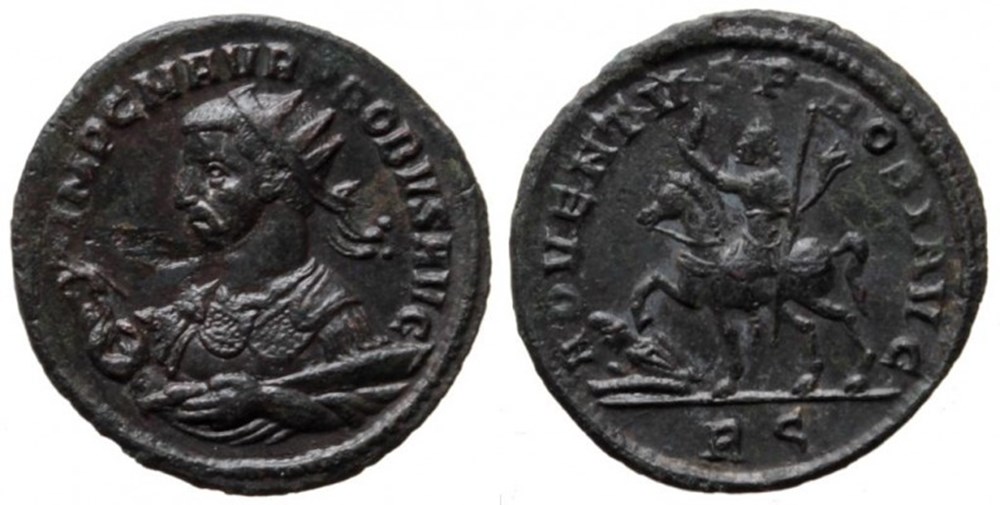  Attribution and order of display of Probus coins from the mint of Rome is based on the work of Jean Guillemain: La monetazione di Probo a Roma (276-282 d.C.),...