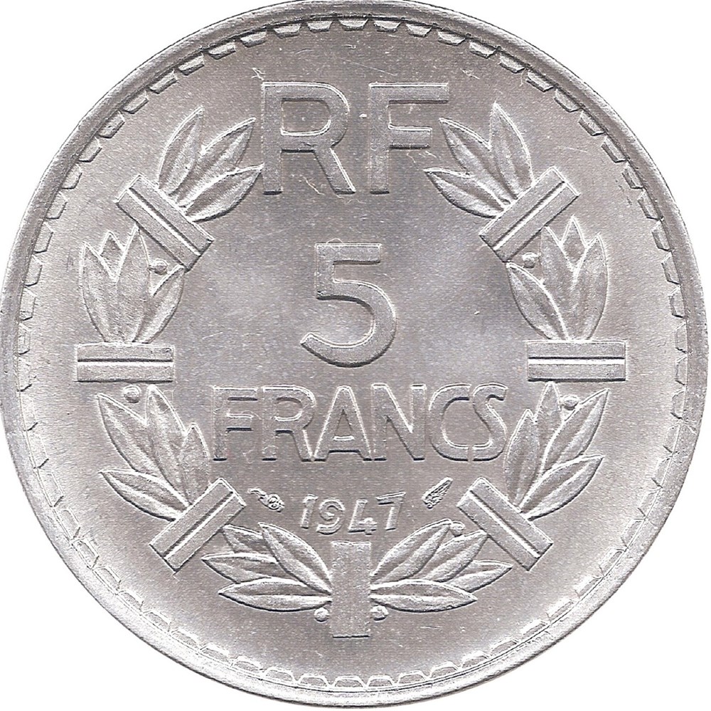 5 francs lavrillier alu 5 francs lavrillier alu