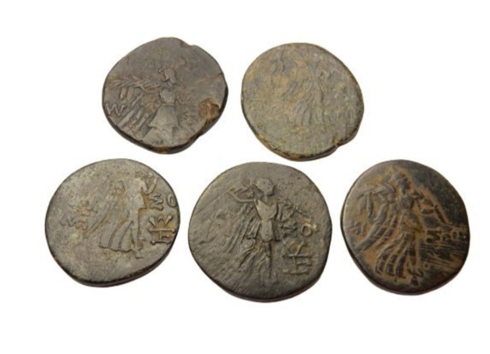 Monnaies Royaume de Pont 5 AE Coin Bronze Royaume de Pont, AMISOS Entre 120 et 60 av. JC