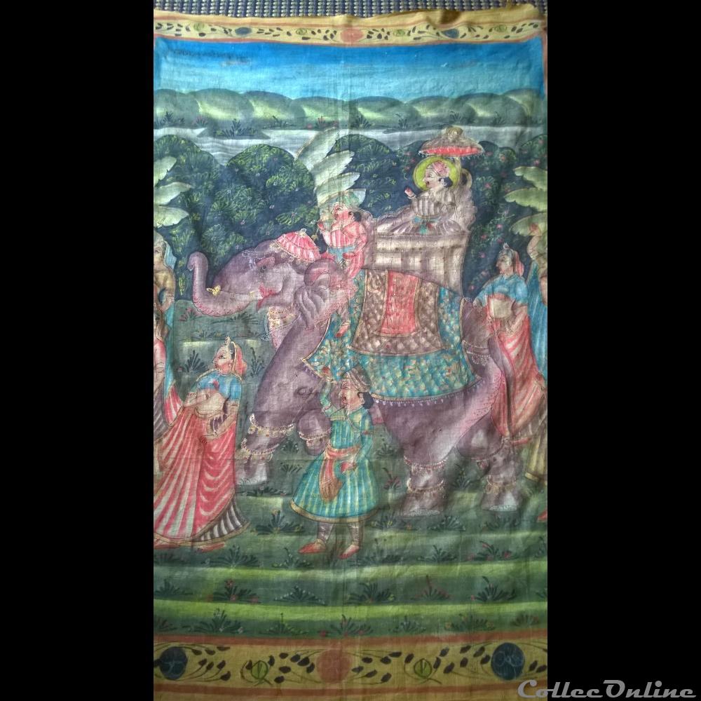 Peinture sur soie Inde Peinture sur soie Inde