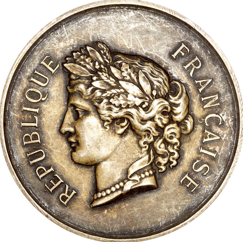  Retrouvez ici mes m&eacute;dailles. M&eacute;daille de l'Exposition Ouvri&egrave;re Nationale - ville de Rouen, 1896 ( 17/1 ) 
