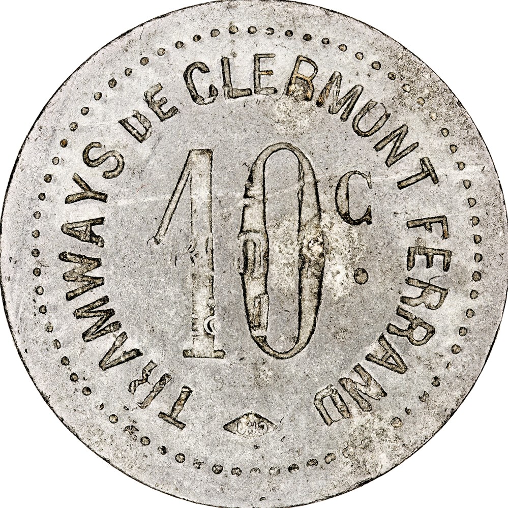Monnaies de nécessité Tramways de Clermont-Ferrand 10 centimes ( 14quater/1 ) Ville de Castres 10 centimes 1916 ( 14quater/2 ) Union latine - Comité du Sud-Ouest 10 centimes 1922 ( 14quater/3 )...