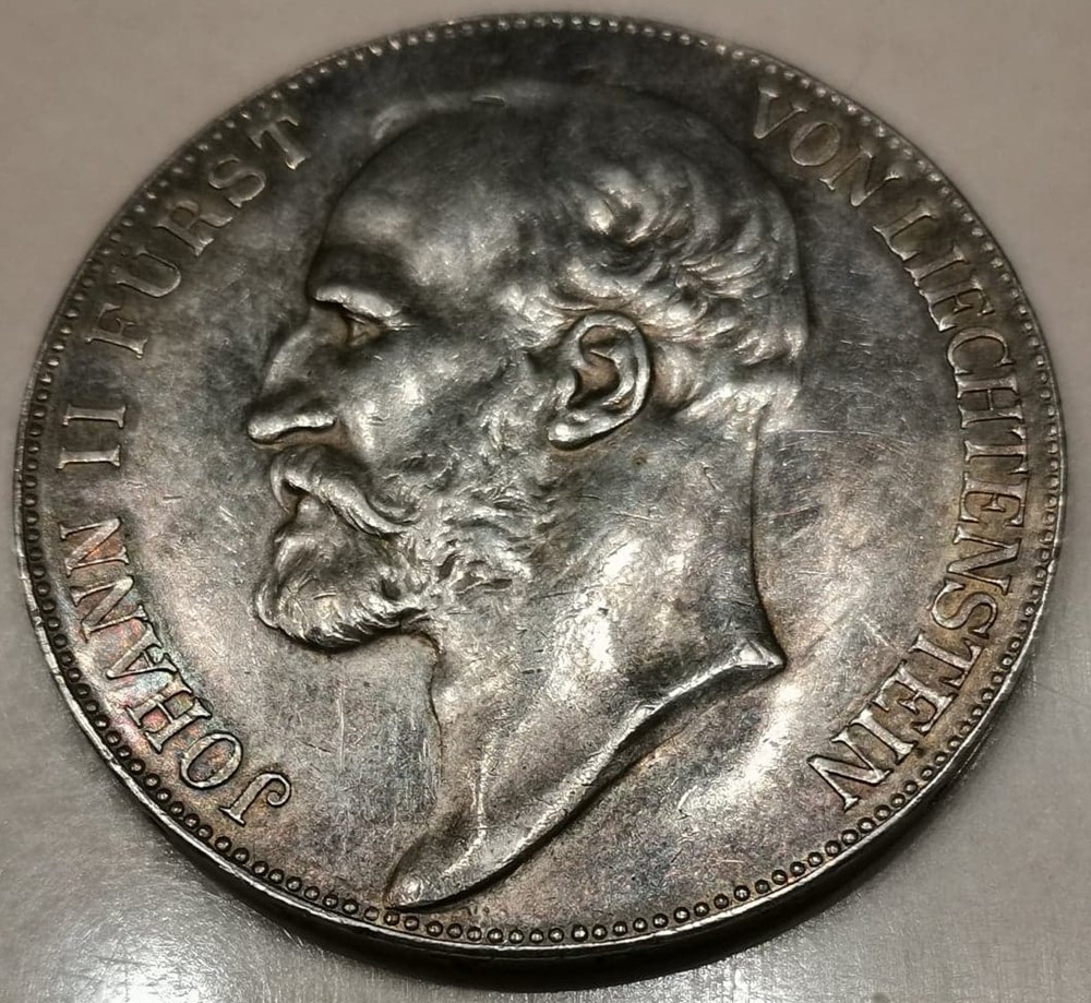 Johan II, Prince du Liechtenstein,5 Krone Johan II, Prince du Liechtenstein,5 Krone