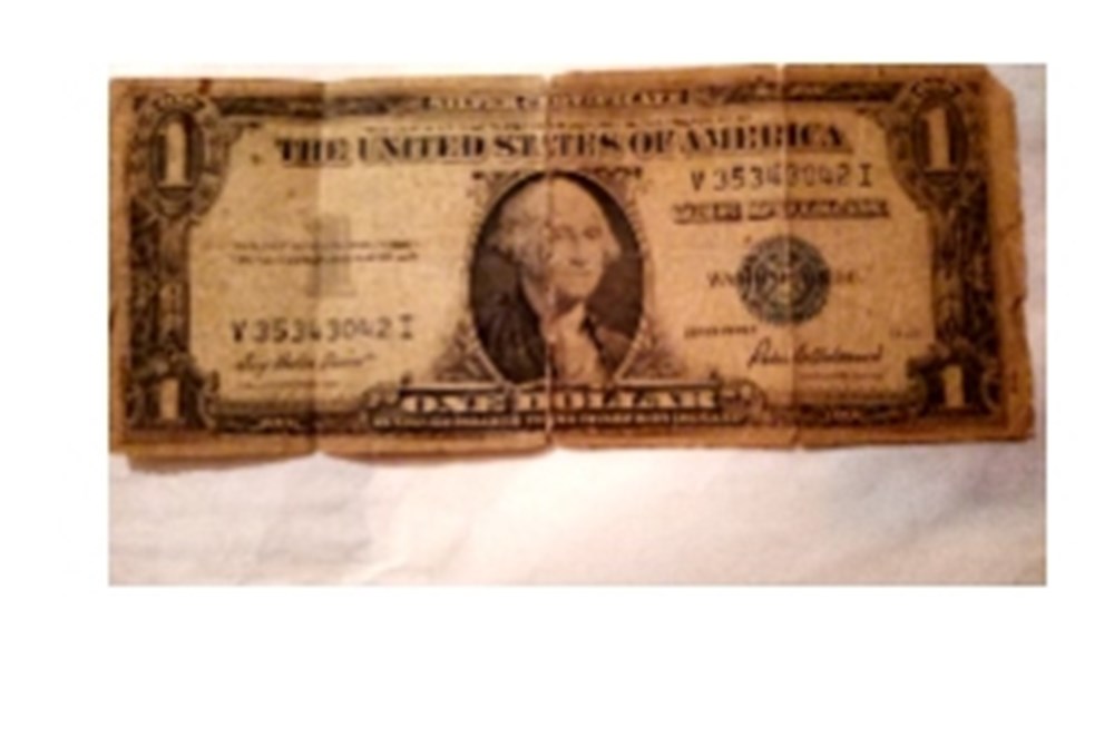 Billet 1 dollar Billet de 1 dollar serie 1935 f, numéro V35343042 I