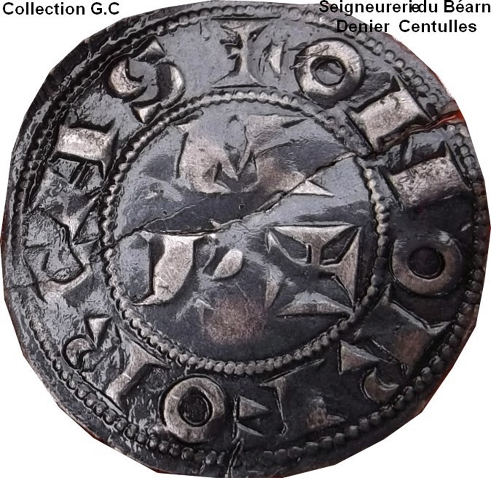 Monnaies du Béarn BÉARN - SEIGNEURIE DE BÉARN - LES CENTULLES (XIe-XIVe siècles) C'est Centulle III le Jeune, vicomte (1012-1058), qui reçut du duc d'Aquitaine Sanche le Grand la souveraineté du pays...