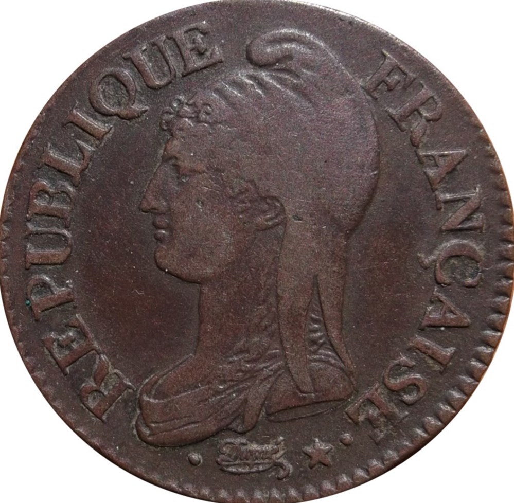 5 Centimes Augustin Dupré DIRECTOIRE (26/10/1795-9-10/11/1799) Lors de la séparation de la Convention, le 25 octobre 1795, un nouveau pouvoir exécutif prévu par la constitution thermidorienne se met en place. Cette constitution prévoit...