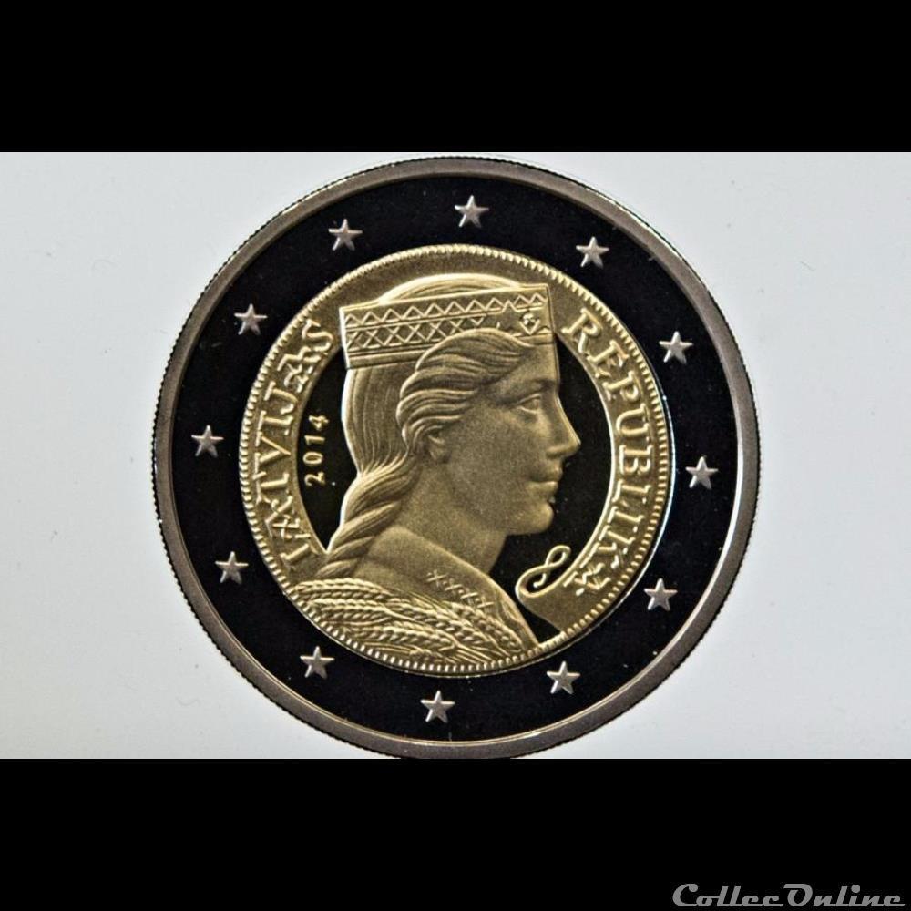 Pièces 2 Euros - Lettonie Pièces 2 Euros - Lettonie