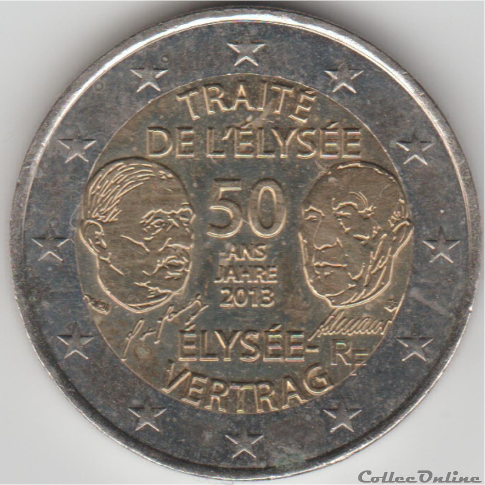 valeur des pieces de 2 euros francaises