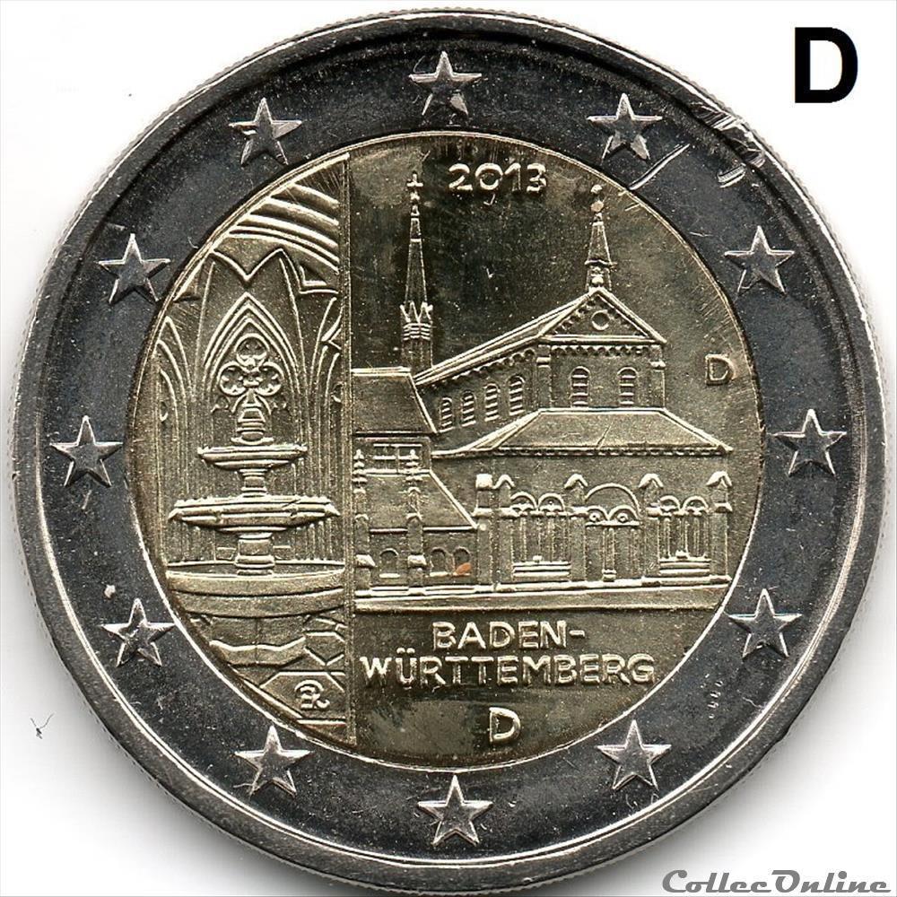 Pièces 2 Euros - Allemagne