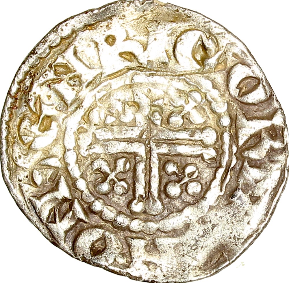 Royales étrangères Retrouvez ici la seule monnaie royale étrangère de ma collection. 12/1 : Penny short cross, Henri III Plantagenêt, 1216-1247, Bury St Edmunds