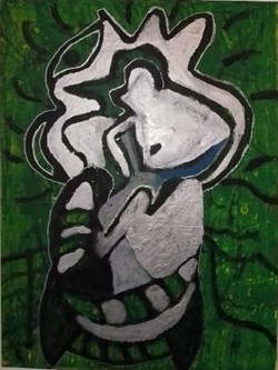 Tableau acrylique sur toile ou sur planche en bois