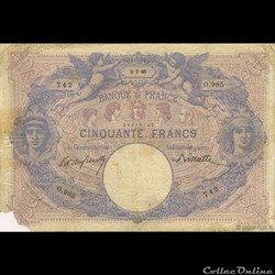 50 francs Bleu & Rose - 1895