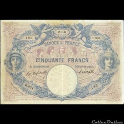 50 francs Bleu & Rose - 1891