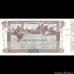 5000 Francs Flameng - 1918