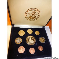 Monnaies Andorre, coffret essai euro 2003