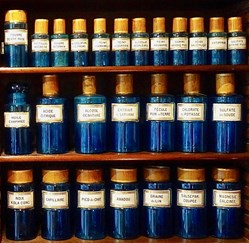 Pots Bleus de la Pharmacie PASTEUR