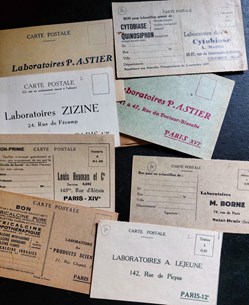 CARTES POSTALES et Bons pour échantillons