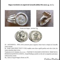 Artefact Bague monétaire romaine