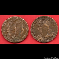 Monnaie de 2 sols Louis XVI révolution