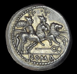 Symbols -Early anonymous Roman silver coins with symbols and Mintmarks