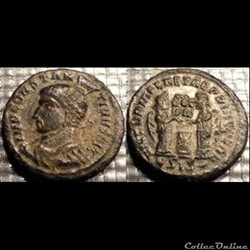 Monnaies Romaines "Constantin au plumet"