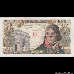 F51 (10000 FRANCS NAPOLÉON -BONAPARTE TYPE 1955)