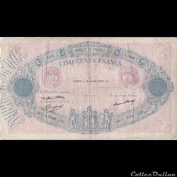 F30 (500 FRANCS BLEU ET ROSE Type 1888)