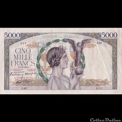F46 (5000 FRANCS VICTOIRE Type 1934)