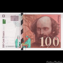 F74 ( 100 FRANCS CEZANNE Type 1997 )