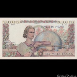 F50 (10000 FRANCS GENIE FRANCAIS TYPE 1945)