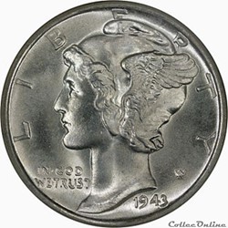 Dimes Mercury (1916-1945) - 10 Cents USA
