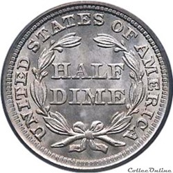 Half Dime (1837-1873)- Seated Liberty USA