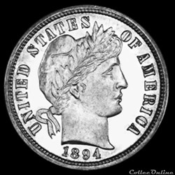Dimes Barber (1892-1916) - 10 Cents USA