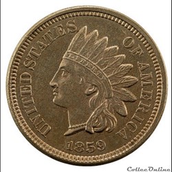 One Cent - Indian (1859-1909) USA
