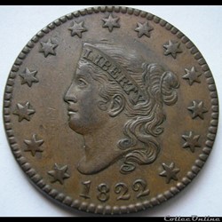 One Cent - Coronet Head (1816-1839) USA