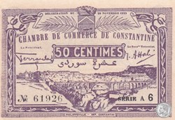 Billets chambre de commerce Algérie et villes Algériennes