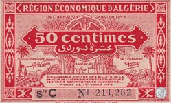 Région Économique d'Algérie  1944