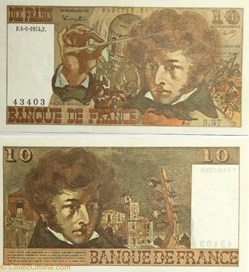 10 Francs BERLIOZ FRANCE 1974 F.63.04
