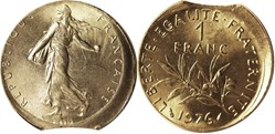 monnaies française fauté