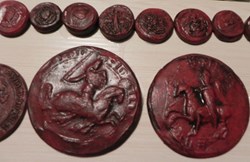 collection Jean De Vienne :copies sceaux , contre sceaux cachets... ,