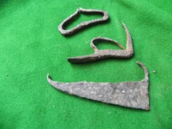 briquets collectés sur le champs de bataille de Nicopolis, objets archéologiques 1396