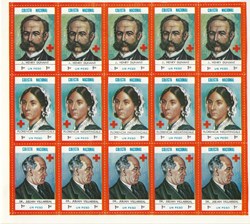 Estampillas colecta nacional Cruz Roja Mexicana