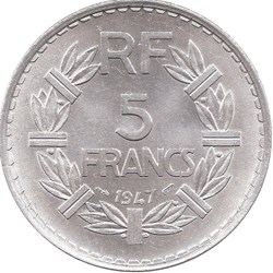 5 francs lavrillier alu