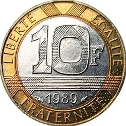 10 francs génie de la bastille